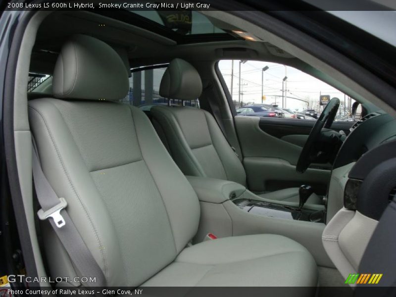 Smokey Granite Gray Mica / Light Gray 2008 Lexus LS 600h L Hybrid