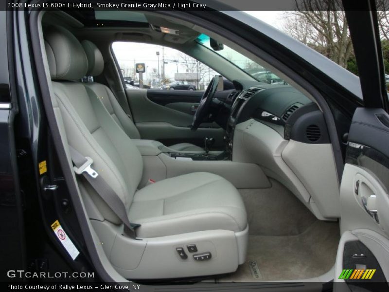 Smokey Granite Gray Mica / Light Gray 2008 Lexus LS 600h L Hybrid