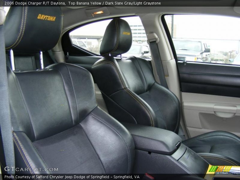 Top Banana Yellow / Dark Slate Gray/Light Graystone 2006 Dodge Charger R/T Daytona