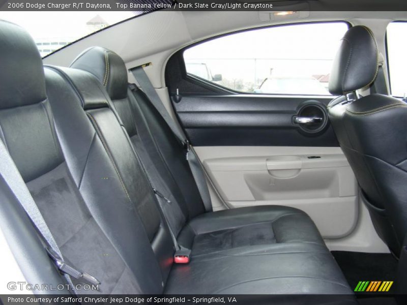 Top Banana Yellow / Dark Slate Gray/Light Graystone 2006 Dodge Charger R/T Daytona