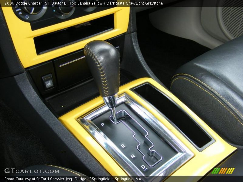 Top Banana Yellow / Dark Slate Gray/Light Graystone 2006 Dodge Charger R/T Daytona