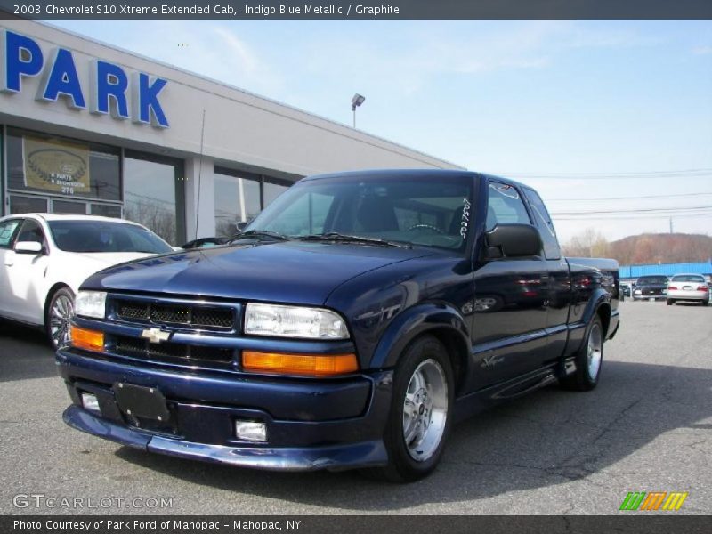 Indigo Blue Metallic / Graphite 2003 Chevrolet S10 Xtreme Extended Cab