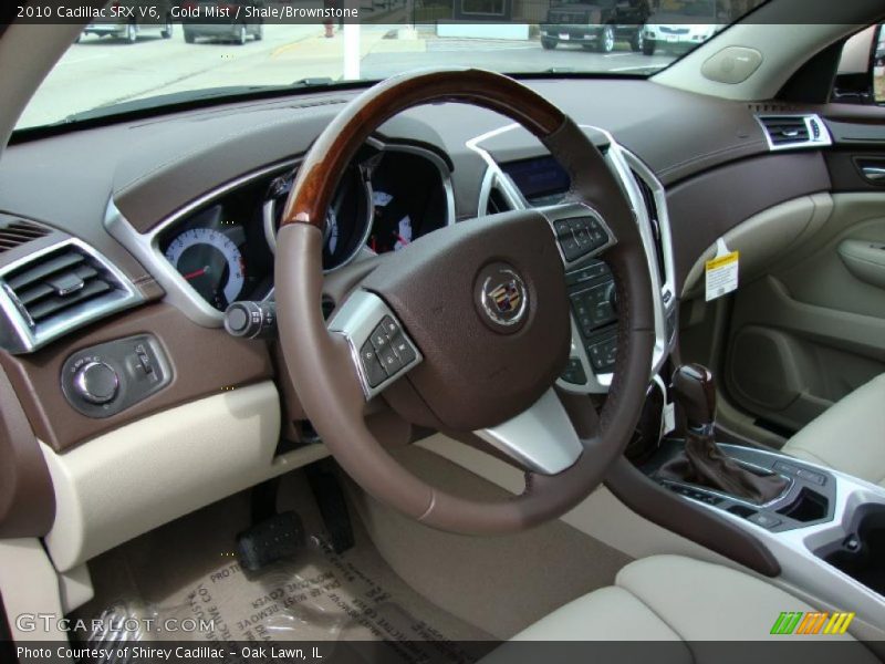 Gold Mist / Shale/Brownstone 2010 Cadillac SRX V6