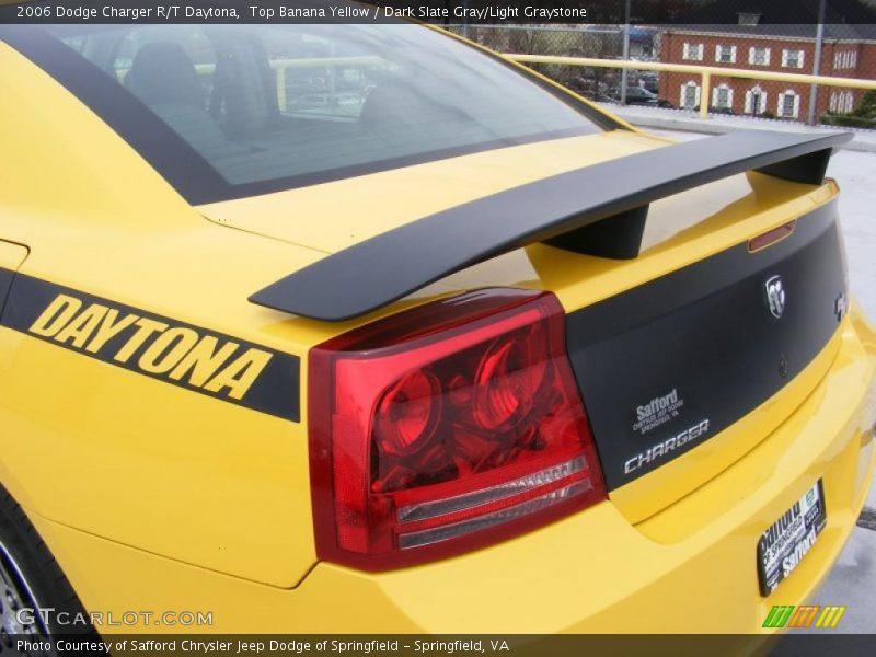 Top Banana Yellow / Dark Slate Gray/Light Graystone 2006 Dodge Charger R/T Daytona