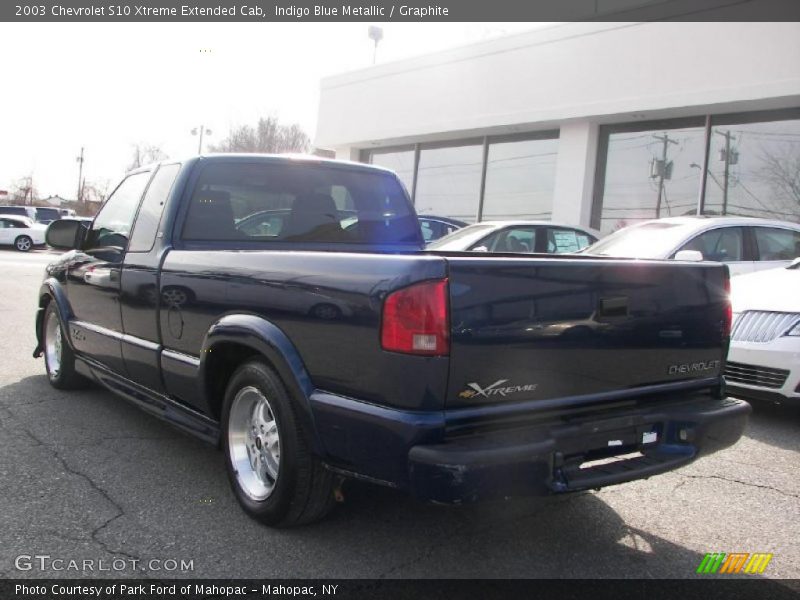 Indigo Blue Metallic / Graphite 2003 Chevrolet S10 Xtreme Extended Cab
