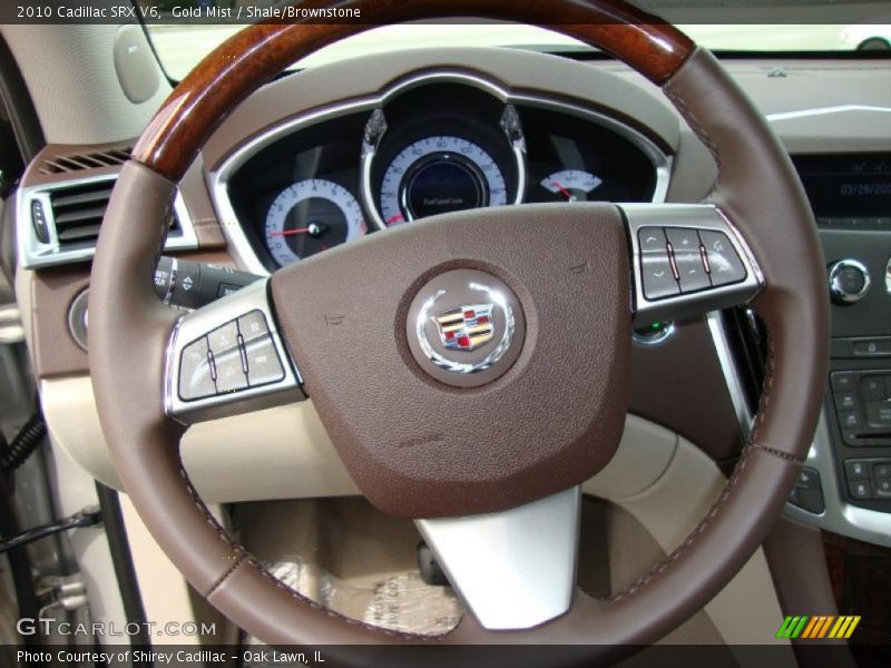 Gold Mist / Shale/Brownstone 2010 Cadillac SRX V6