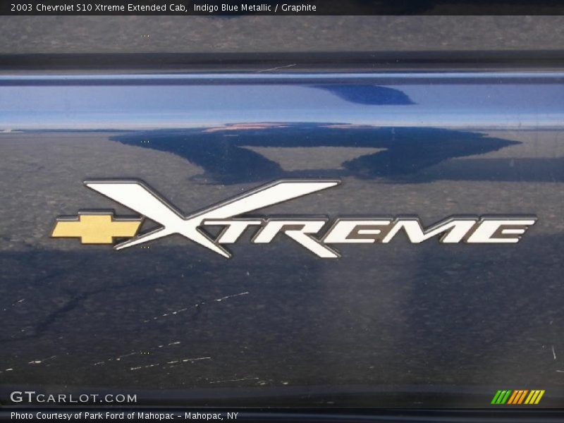 Indigo Blue Metallic / Graphite 2003 Chevrolet S10 Xtreme Extended Cab