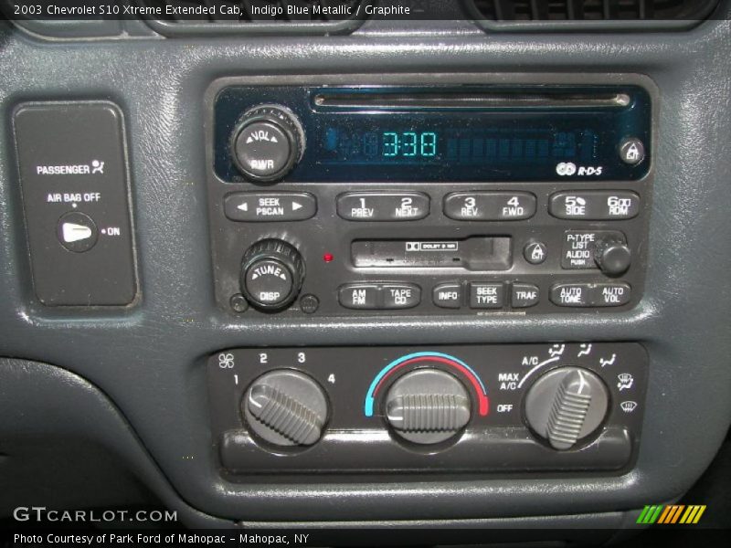 Indigo Blue Metallic / Graphite 2003 Chevrolet S10 Xtreme Extended Cab