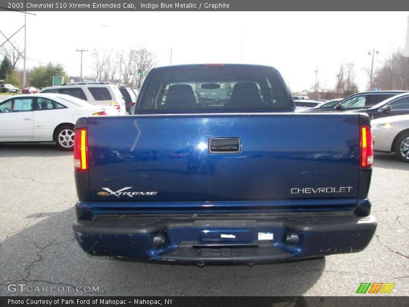 Indigo Blue Metallic / Graphite 2003 Chevrolet S10 Xtreme Extended Cab