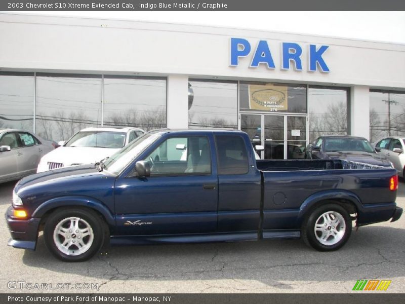 Indigo Blue Metallic / Graphite 2003 Chevrolet S10 Xtreme Extended Cab