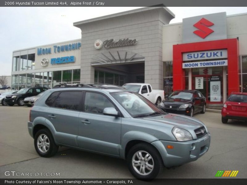 Alpine Frost / Gray 2006 Hyundai Tucson Limited 4x4
