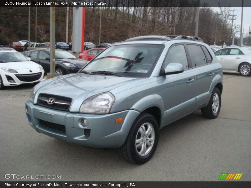 Alpine Frost / Gray 2006 Hyundai Tucson Limited 4x4