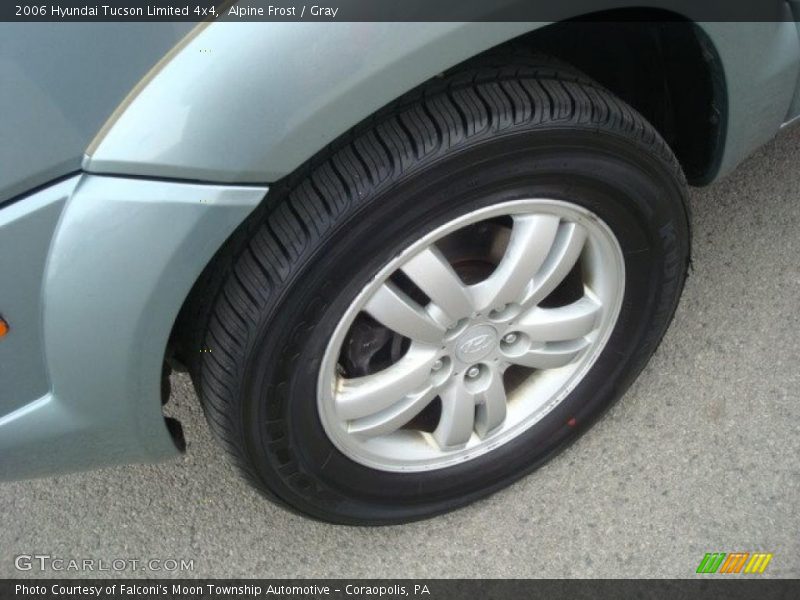 Alpine Frost / Gray 2006 Hyundai Tucson Limited 4x4