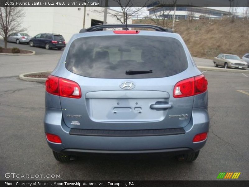 Silver Blue / Gray 2009 Hyundai Santa Fe GLS 4WD