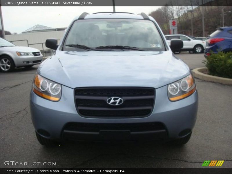Silver Blue / Gray 2009 Hyundai Santa Fe GLS 4WD