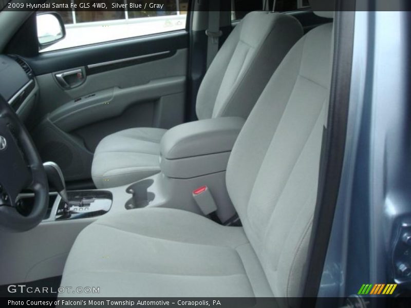 Silver Blue / Gray 2009 Hyundai Santa Fe GLS 4WD