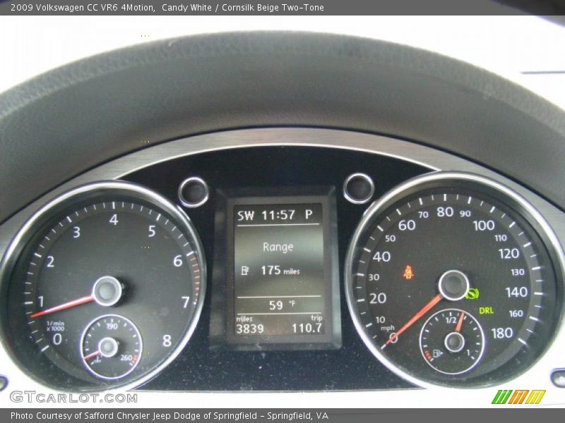 Candy White / Cornsilk Beige Two-Tone 2009 Volkswagen CC VR6 4Motion