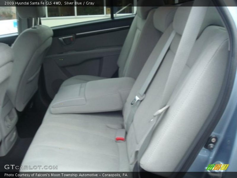 Silver Blue / Gray 2009 Hyundai Santa Fe GLS 4WD