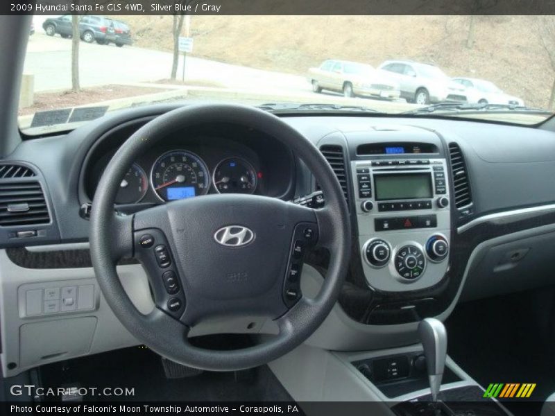 Silver Blue / Gray 2009 Hyundai Santa Fe GLS 4WD