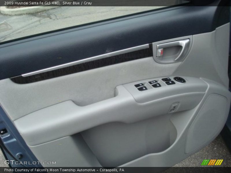 Silver Blue / Gray 2009 Hyundai Santa Fe GLS 4WD