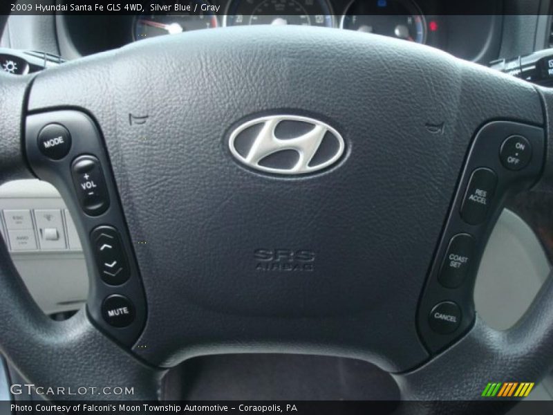 Silver Blue / Gray 2009 Hyundai Santa Fe GLS 4WD