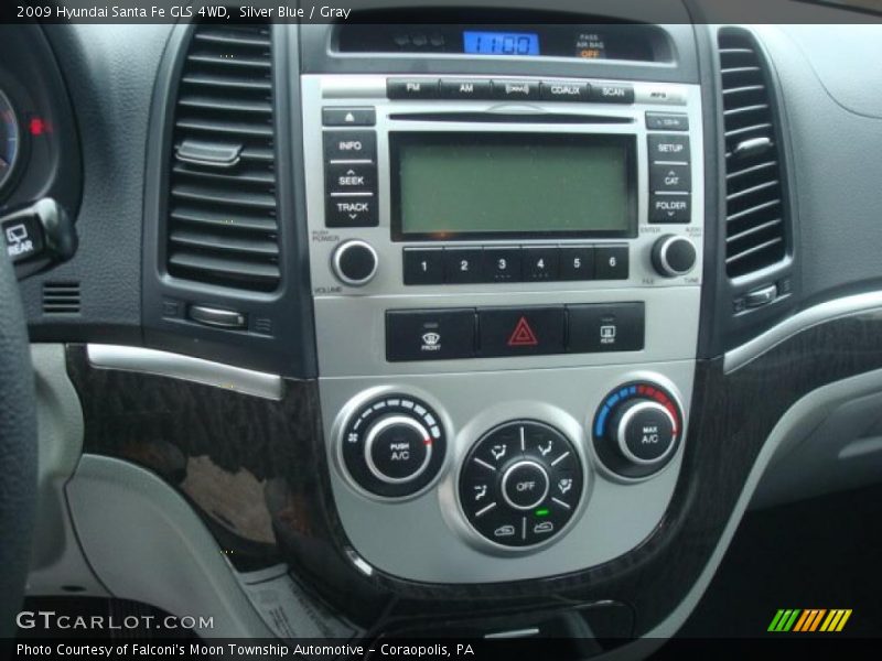 Silver Blue / Gray 2009 Hyundai Santa Fe GLS 4WD