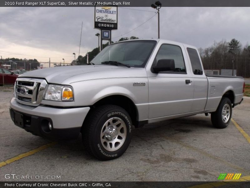 Silver Metallic / Medium Dark Flint 2010 Ford Ranger XLT SuperCab