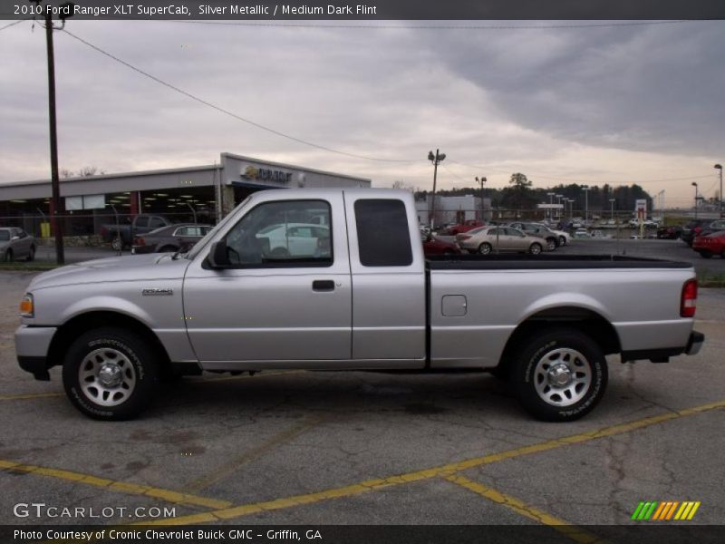 Silver Metallic / Medium Dark Flint 2010 Ford Ranger XLT SuperCab