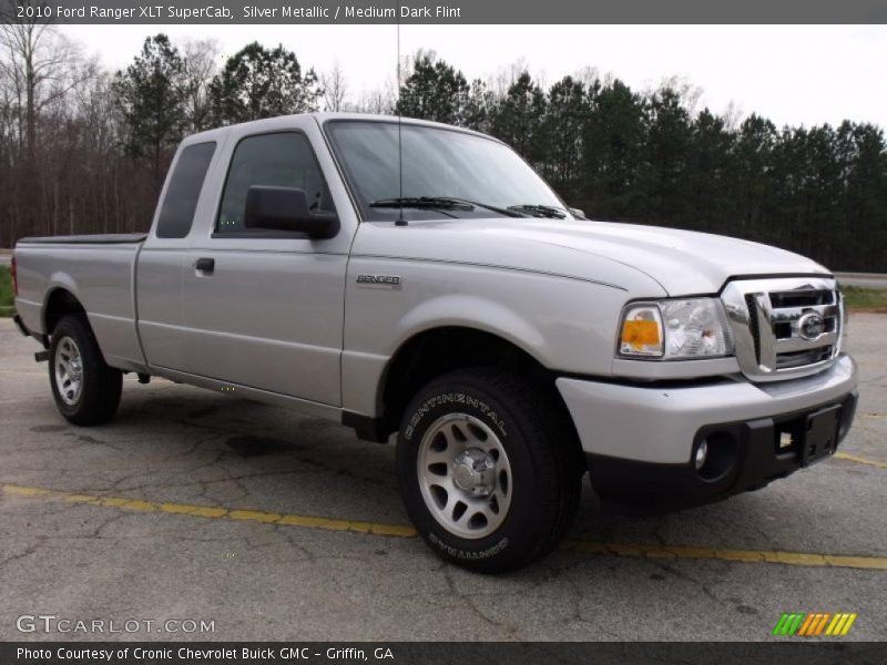 Silver Metallic / Medium Dark Flint 2010 Ford Ranger XLT SuperCab