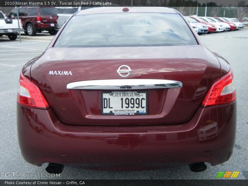 Tuscan Sun Red / Caffe Latte 2010 Nissan Maxima 3.5 SV