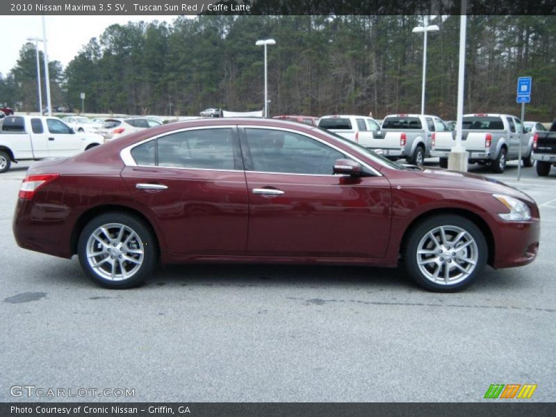 Tuscan Sun Red / Caffe Latte 2010 Nissan Maxima 3.5 SV