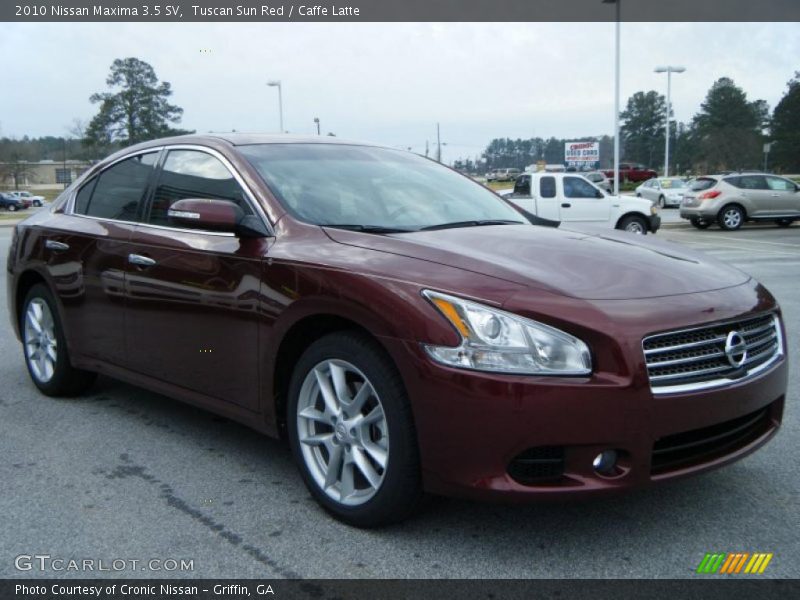 Tuscan Sun Red / Caffe Latte 2010 Nissan Maxima 3.5 SV