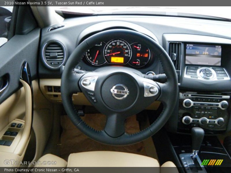 Tuscan Sun Red / Caffe Latte 2010 Nissan Maxima 3.5 SV