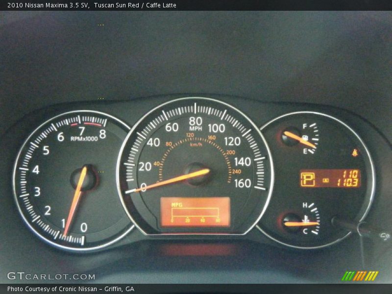 Tuscan Sun Red / Caffe Latte 2010 Nissan Maxima 3.5 SV