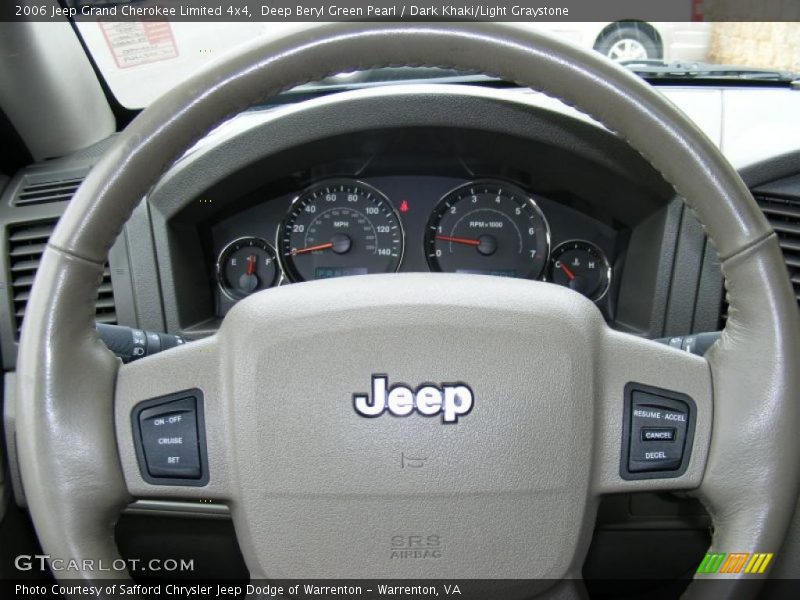 Deep Beryl Green Pearl / Dark Khaki/Light Graystone 2006 Jeep Grand Cherokee Limited 4x4