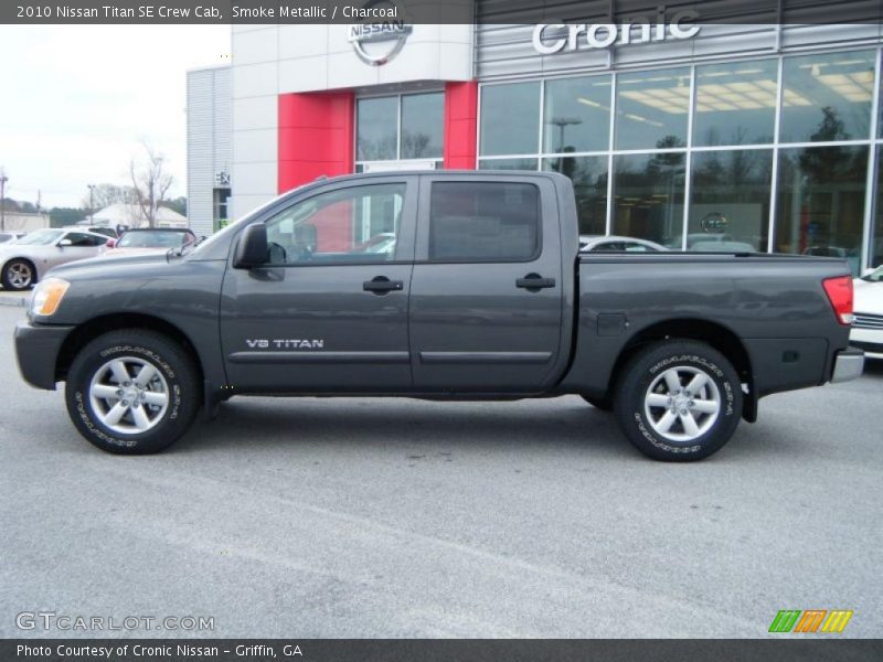 Smoke Metallic / Charcoal 2010 Nissan Titan SE Crew Cab