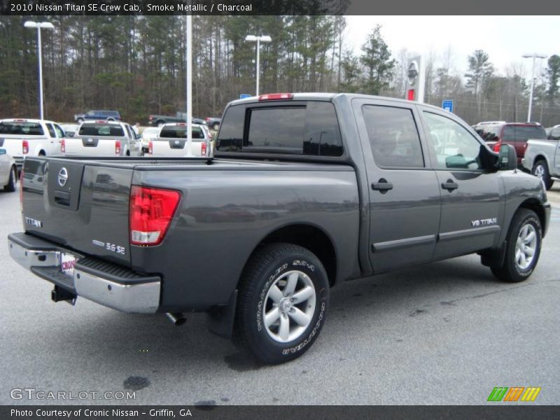 Smoke Metallic / Charcoal 2010 Nissan Titan SE Crew Cab