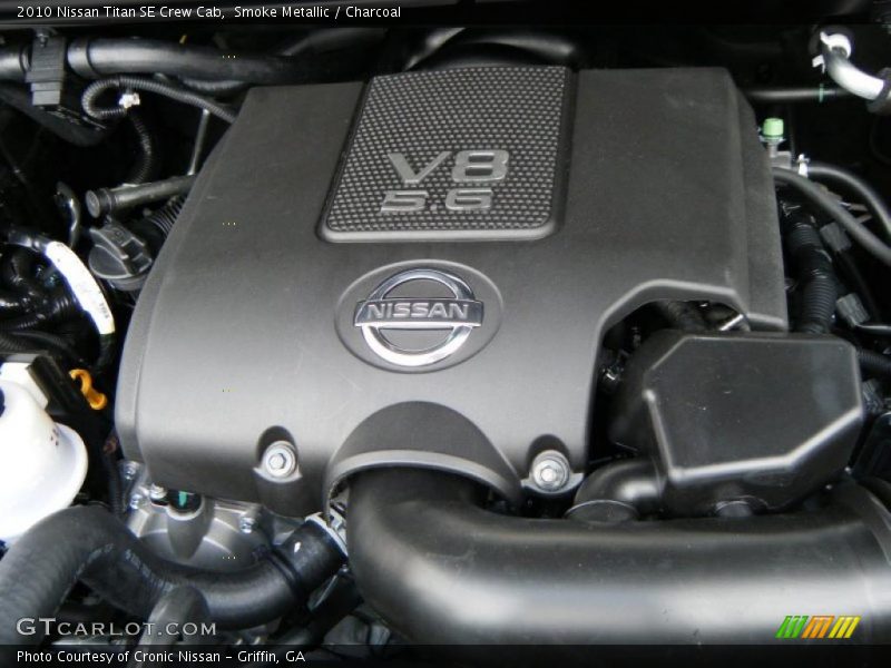 Smoke Metallic / Charcoal 2010 Nissan Titan SE Crew Cab