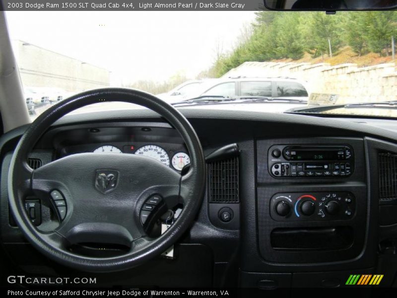 Light Almond Pearl / Dark Slate Gray 2003 Dodge Ram 1500 SLT Quad Cab 4x4