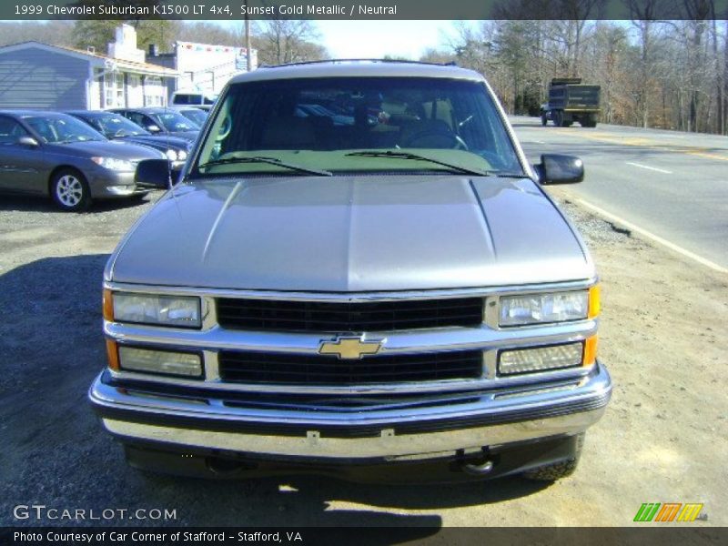 Sunset Gold Metallic / Neutral 1999 Chevrolet Suburban K1500 LT 4x4