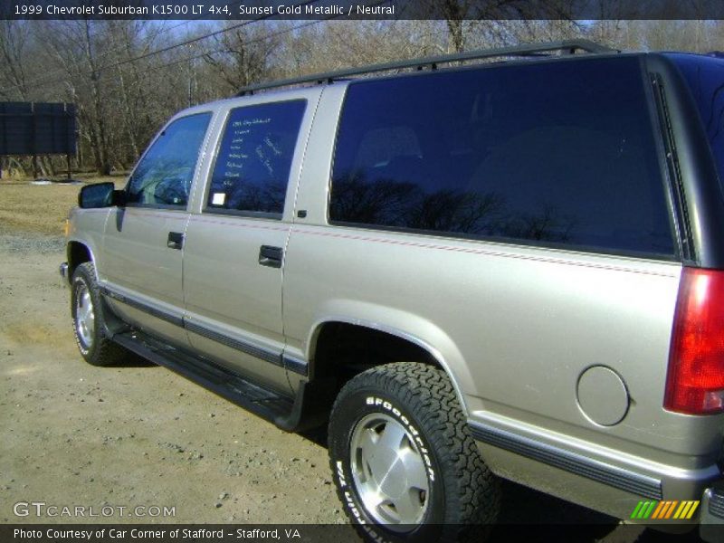 Sunset Gold Metallic / Neutral 1999 Chevrolet Suburban K1500 LT 4x4
