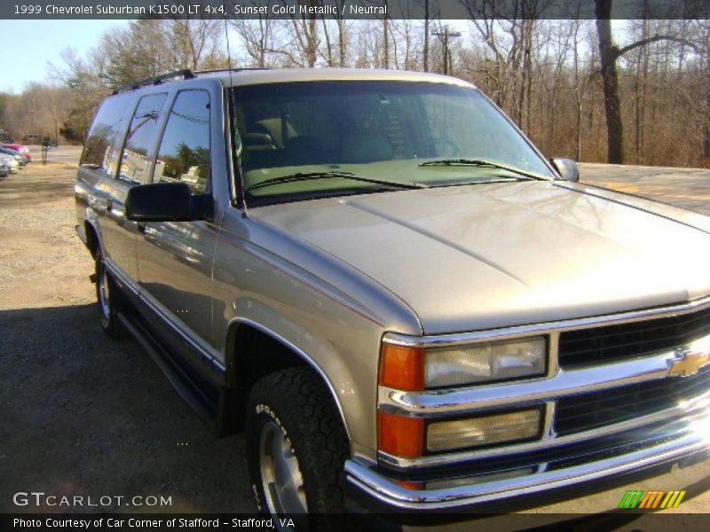 Sunset Gold Metallic / Neutral 1999 Chevrolet Suburban K1500 LT 4x4