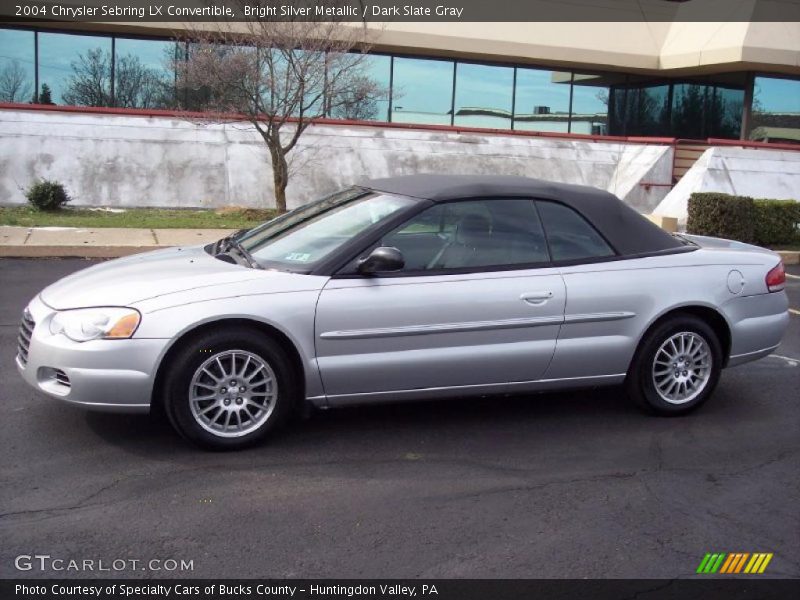 Bright Silver Metallic / Dark Slate Gray 2004 Chrysler Sebring LX Convertible