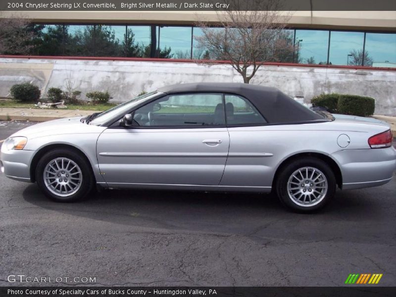 Bright Silver Metallic / Dark Slate Gray 2004 Chrysler Sebring LX Convertible