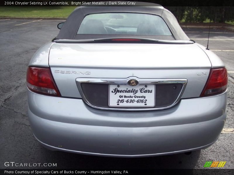Bright Silver Metallic / Dark Slate Gray 2004 Chrysler Sebring LX Convertible