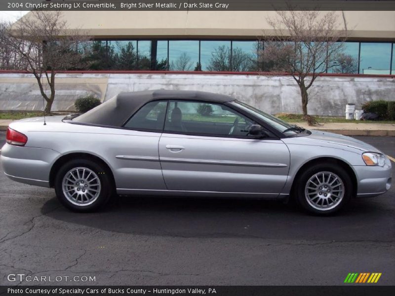 Bright Silver Metallic / Dark Slate Gray 2004 Chrysler Sebring LX Convertible