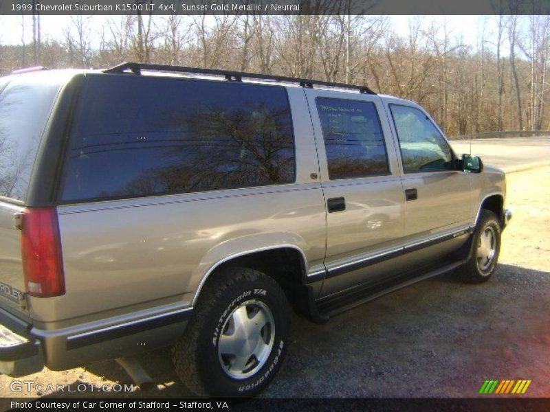 Sunset Gold Metallic / Neutral 1999 Chevrolet Suburban K1500 LT 4x4
