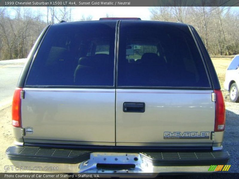Sunset Gold Metallic / Neutral 1999 Chevrolet Suburban K1500 LT 4x4