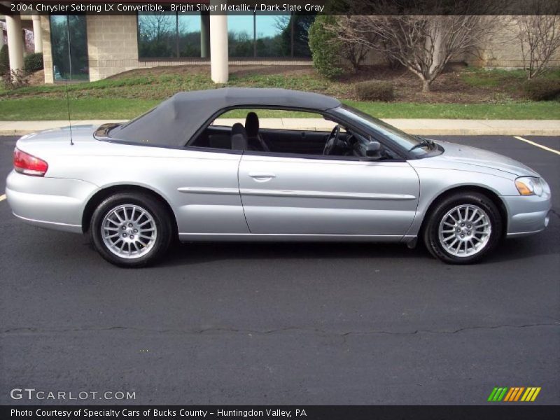 Bright Silver Metallic / Dark Slate Gray 2004 Chrysler Sebring LX Convertible