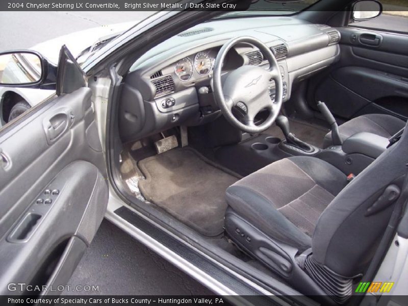 Bright Silver Metallic / Dark Slate Gray 2004 Chrysler Sebring LX Convertible
